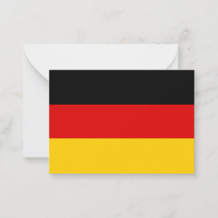 Deutsche Flagge Mitteilungskarte