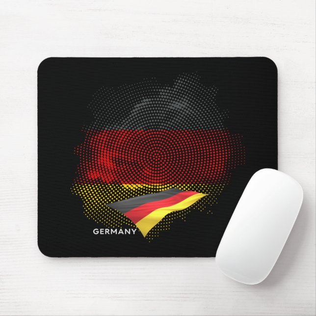 Deutsche Flagge Mousepad (Mit Mouse)