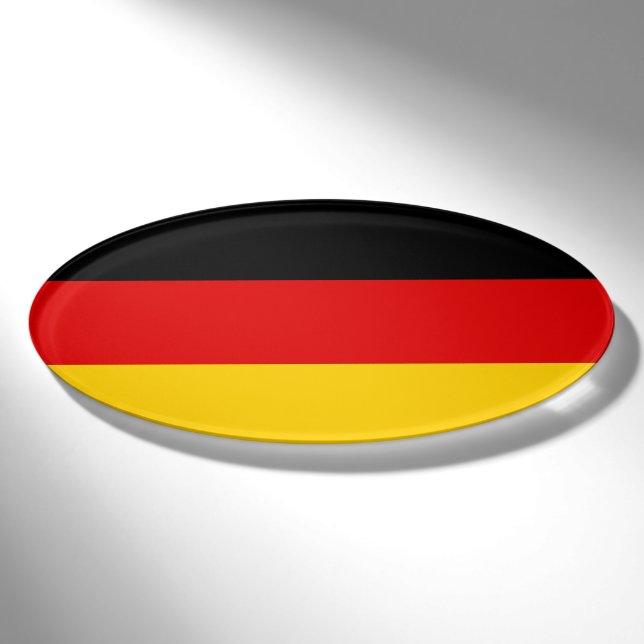 Deutsche Flagge Namenschild (Vorderseite)