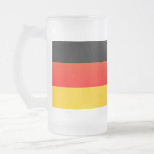 Deutsche Flagge oder deutsche Flagge Mattglas Bierglas