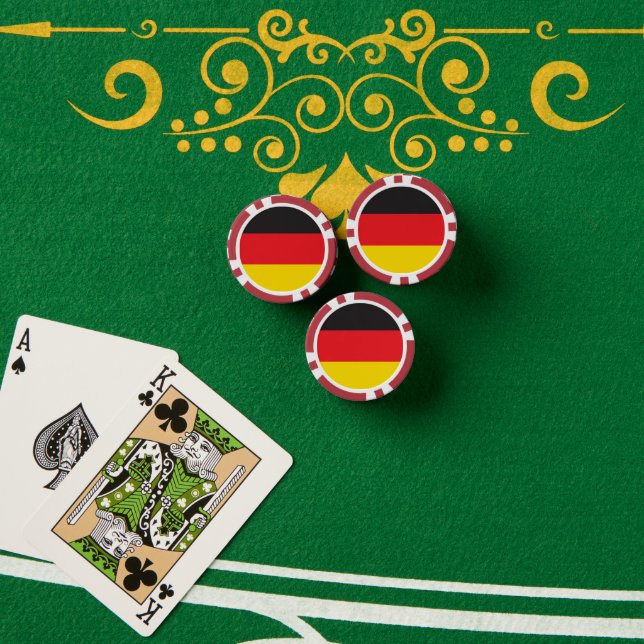 Deutsche Flagge Pokerchips (Pokertisch (Stapel))