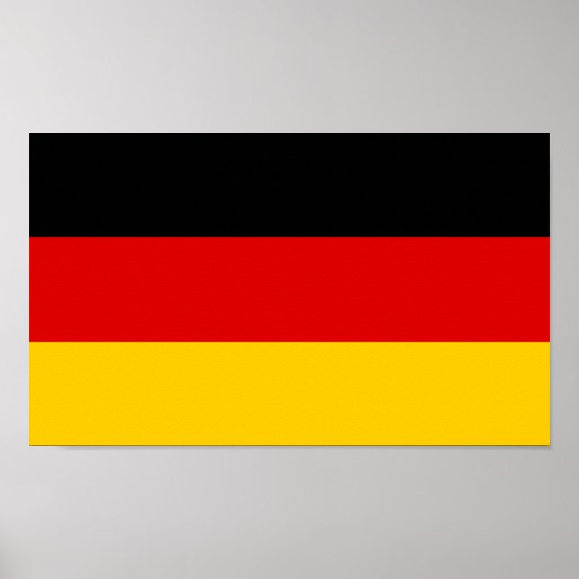 Deutsche Flagge Poster (Vorne)