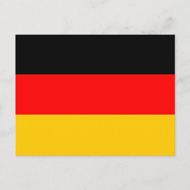 Deutsche Flagge Postkarte (Vorderseite)
