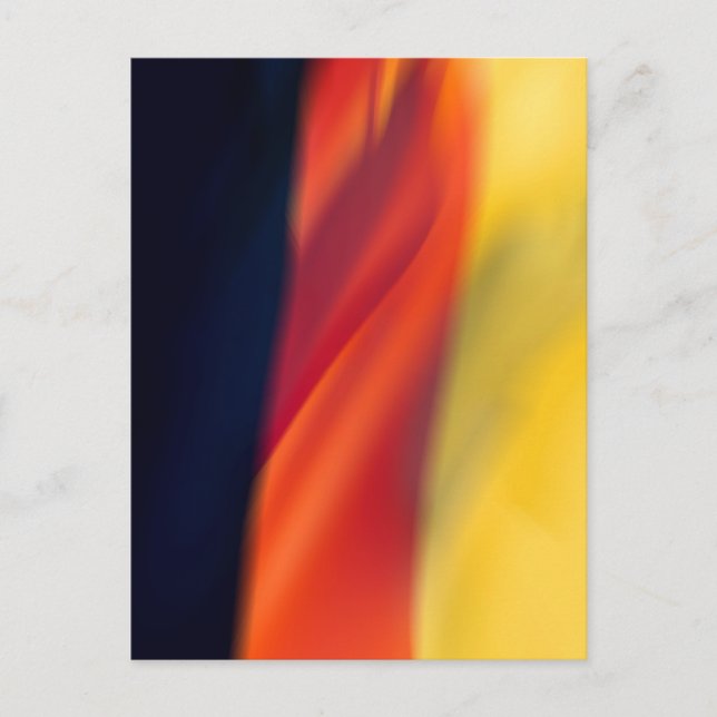 Deutsche Flagge Postkarte (Vorderseite)