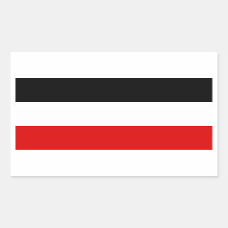 Deutsche Flagge Rechteckiger Aufkleber