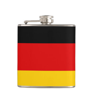 Deutsche Flagge / Reisen Deutschland / Sportfans Flachmann