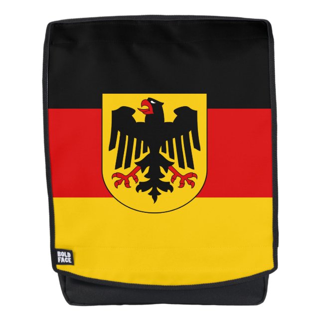 Deutsche Flagge Rucksack (Vorderseite)