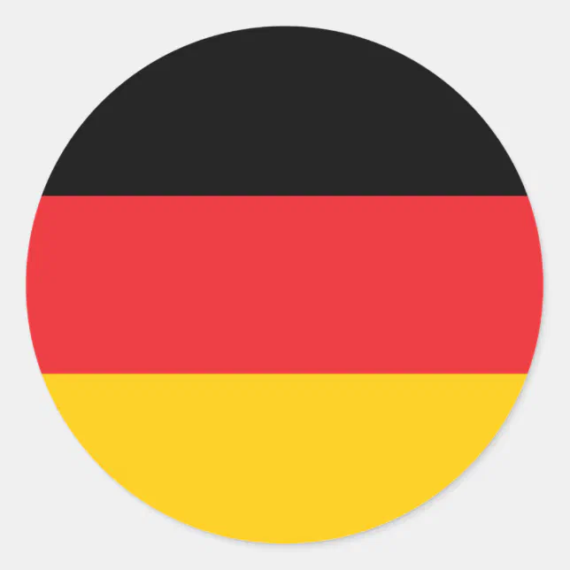 Deutsche Flagge Runder Aufkleber