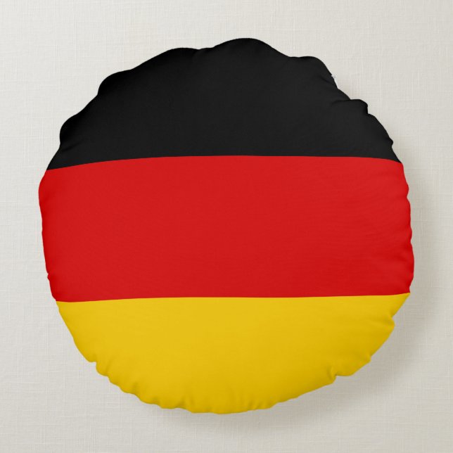 Deutsche Flagge Rundes Kissen (Rückseite)