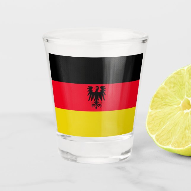 Deutsche Flagge Schnapsglas (Vorderseite)