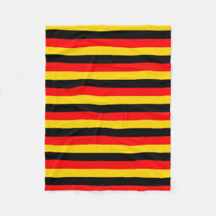 deutsche Flagge Streifen Landessymbol rot gelb bla Fleecedecke
