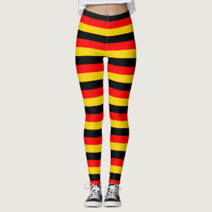 deutsche Flagge Streifen Landessymbol rot gelb bla Leggings