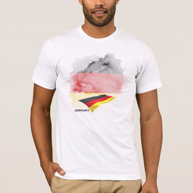 Deutsche Flagge T-Shirt (Vorderseite)