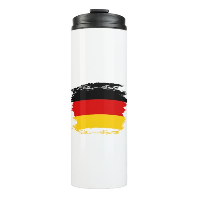 Deutsche Flagge Thermosbecher (Vorderseite)