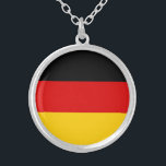 Deutsche Flagge Versilberte Kette<br><div class="desc">Die Nationalflagge Deutschlands.</div>