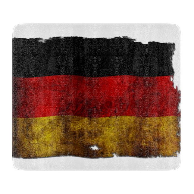 Deutsche Flagge - Vintage... Schneidebrett (Vorderseite)