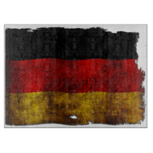 Deutsche Flagge - Vintage Schneidebrett