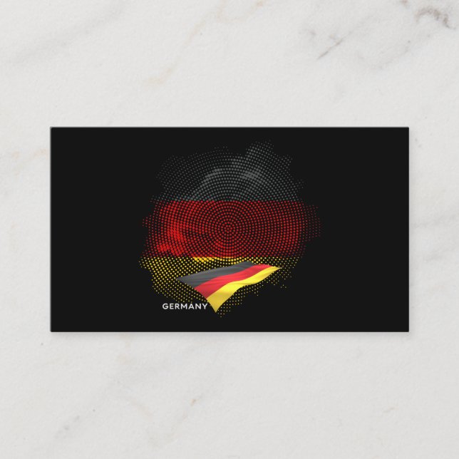 Deutsche Flagge Visitenkarte (Vorderseite)