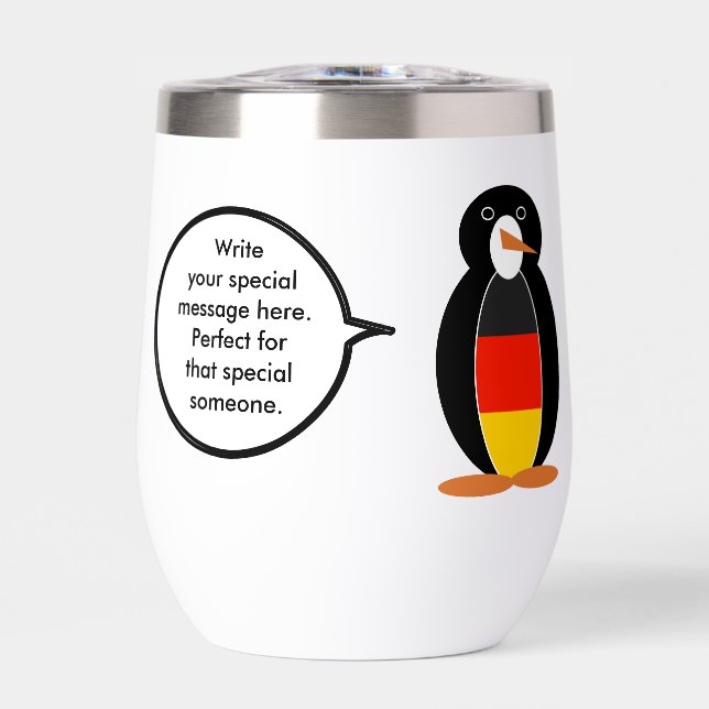 Deutsche Flagge Vortrag von Frau Penguin Personali (Vorderseite)