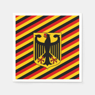 Deutsche Flagge & Wappen, Deutschland/Sportfans Serviette