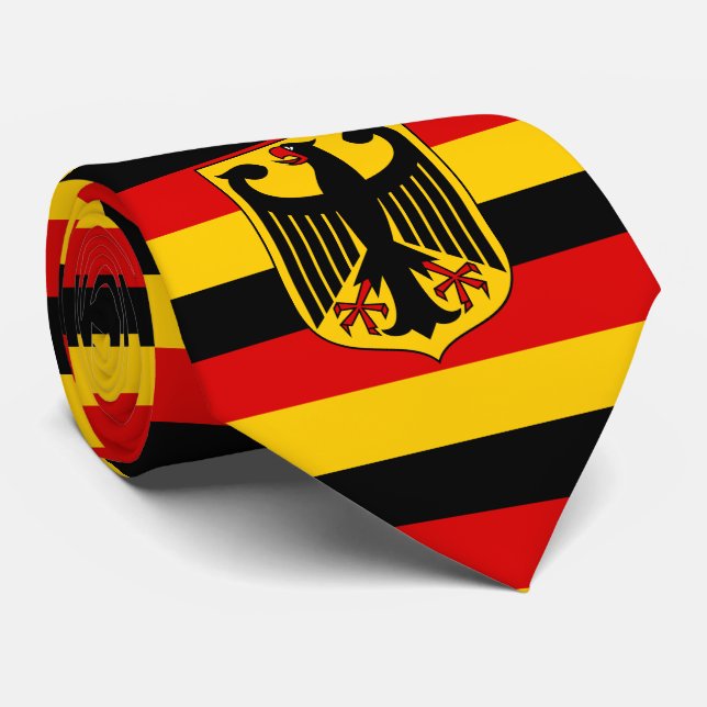 Deutsche Flagge & Wappen, Flagge Deutschlands Krawatte (Gerollt)