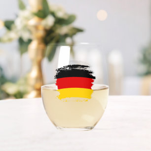Deutsche Flagge Weinglas Ohne Stiel