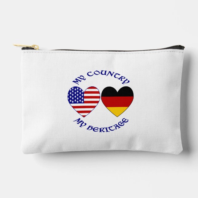 Deutsche Flagge - Welterbe Zubehörtasche (Vorderseite)