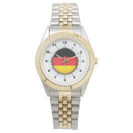 Deutsche Flagge - Zweitklone-Armbanduhr Armbanduhr