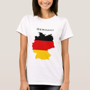 Deutsche Flaggen-Karte T-Shirt