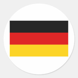 Deutsche Flaggen Runder Aufkleber