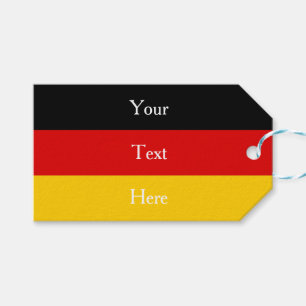 Deutsche Flaggenfarben Red Black Gold Personalisie Geschenkanhänger