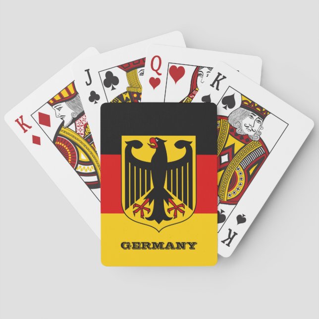 Deutsche Flaggenspiele, Deutschland Spielkarten (Rückseite)