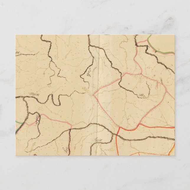 Deutsche Flüsse 2 Postkarte (Vorderseite)