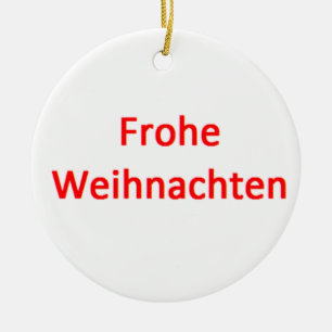 deutsche frohe weihnachten keramik ornament