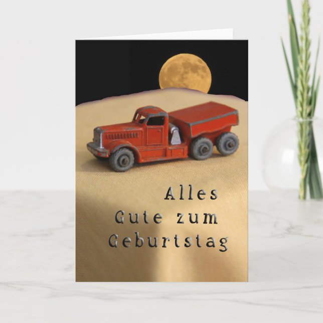 Deutsche Geburtstagskarte Karte (Vorderseite)