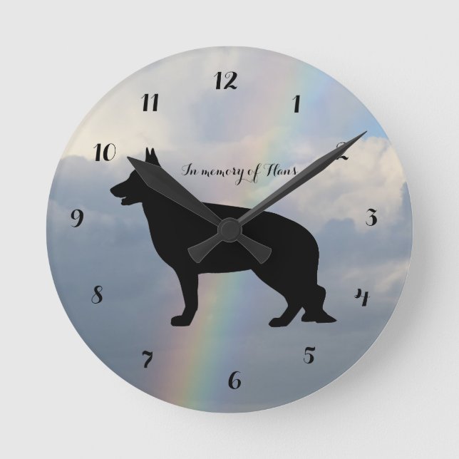 Deutsche Gedenkmauer-Uhr Runde Wanduhr (Vorderseite)