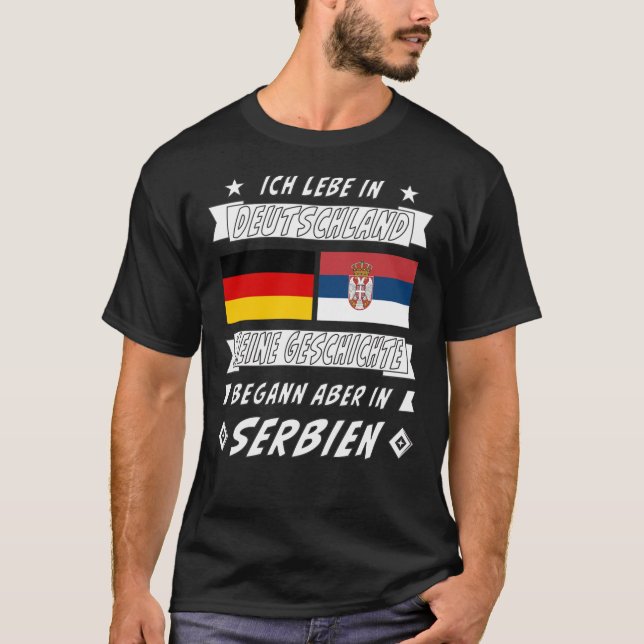 DEUTSCHE GESCHICHTE SERBIENS T-Shirt (Vorderseite)
