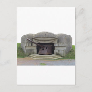 Deutsche Gewehr-Position, die Normandie-Strand Postkarte