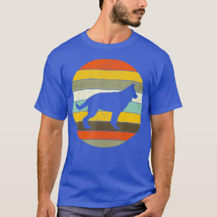 Deutsche Hirte Retro Stil Männer Frauen und Kinder T-Shirt