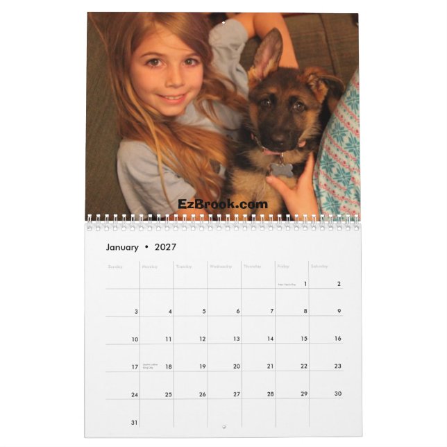 Deutsche Hirten und Kinder 2013 Kalender (Jan 2027)