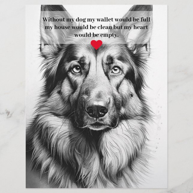 Deutsche Hirten Welpen zum Verkauf Flyer (Hinten)