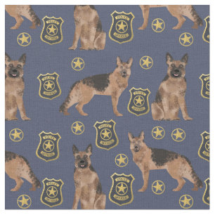 Deutsche Hirtenhunde Polizei Marine Blau Stoff