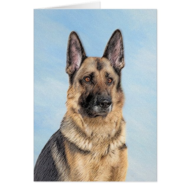 Deutsche Hirtenmalerei - Niedliche Original Hunde- (Vorne)