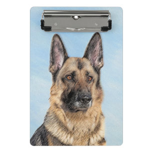 Deutsche Hirtenmalerei - Niedliche Original Hunde- Mini Klemmbrett