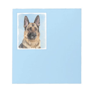 Deutsche Hirtenmalerei - Niedliche Original Hunde- Notizblock