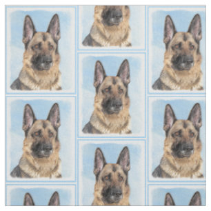 Deutsche Hirtenmalerei - Niedliche Original Hunde- Stoff