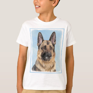 Deutsche Hirtenmalerei - Niedliche Original Hunde- T-Shirt