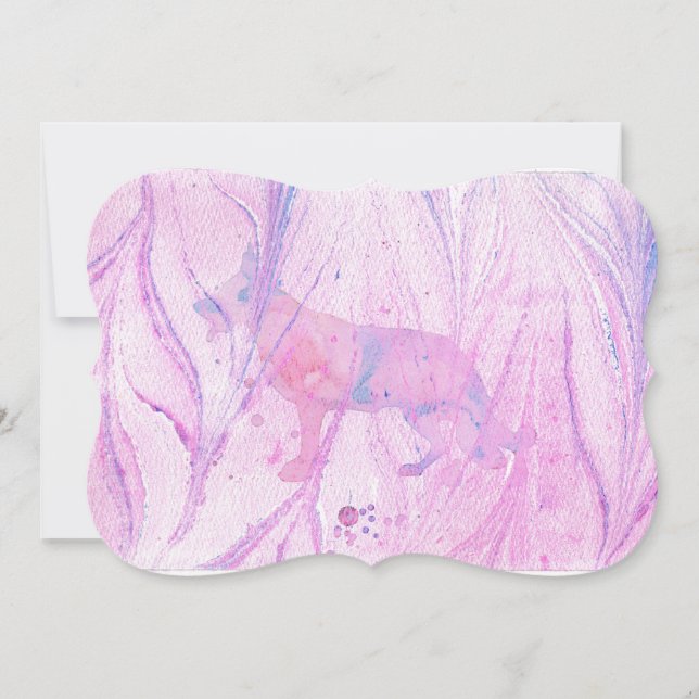 Deutsche Hirtenschwarze Silhouette Dankeskarte (Vorderseite)