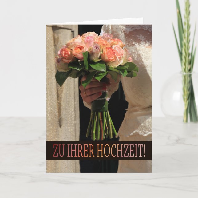 Deutsche Hochzeiten Karte (Vorderseite)