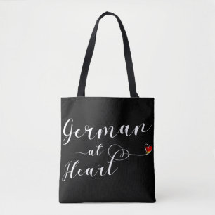 Deutsche in Herz-Lebensmitteltasche Tasche